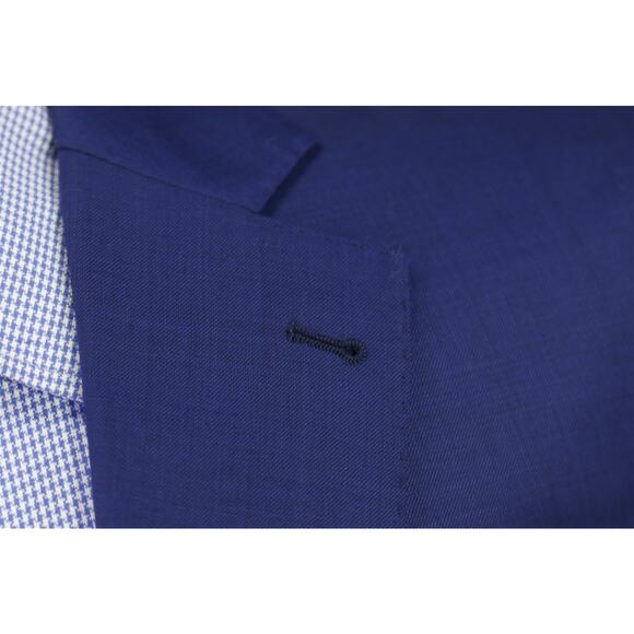 Alton Lane Tailored Fit Royal Blue Wool 2-Btn Blazer Jacket 42S +Pocket Square - Picture 5 of 9